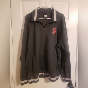 Nike Boston Redsox Zip Up Polo Sweater